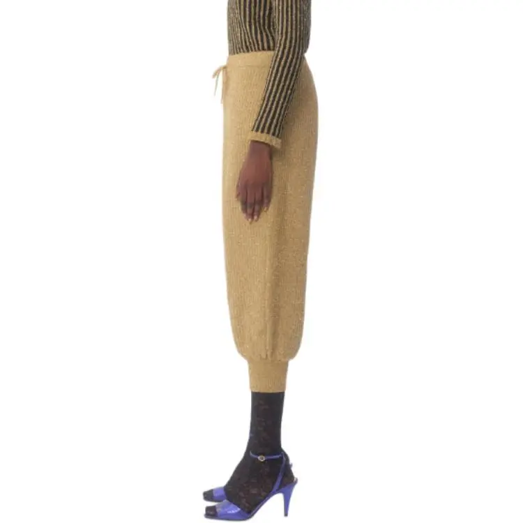 Valentino Lurex Knit Trousers-6