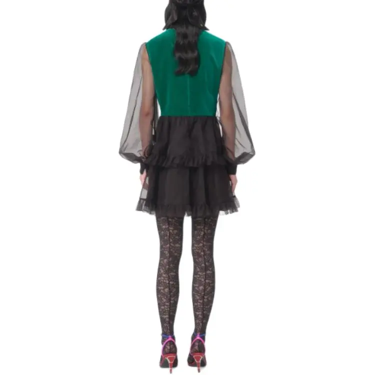 Valentino Embroidered Organza Mini Dress-3