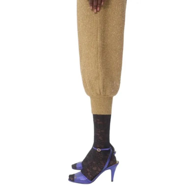 Valentino Lurex Knit Trousers-9