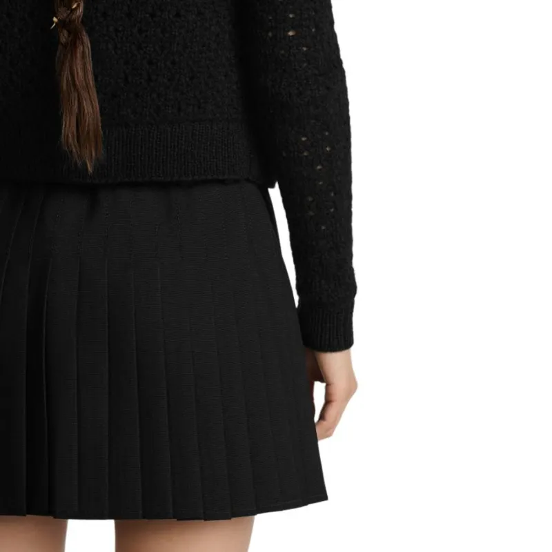 DIOR FW24 Casual Short Skirts Women's Black-4