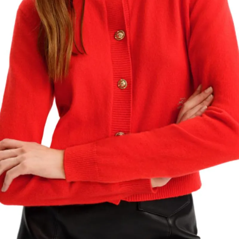 KARL LAGERFELD FW24 Cashmere Sweater Women's Red-5
