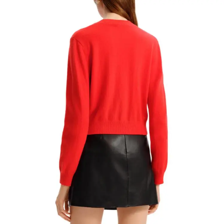 KARL LAGERFELD FW24 Cashmere Sweater Women's Red-3