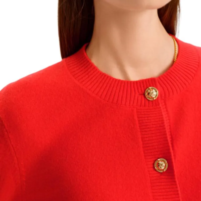 KARL LAGERFELD FW24 Cashmere Sweater Women's Red-6