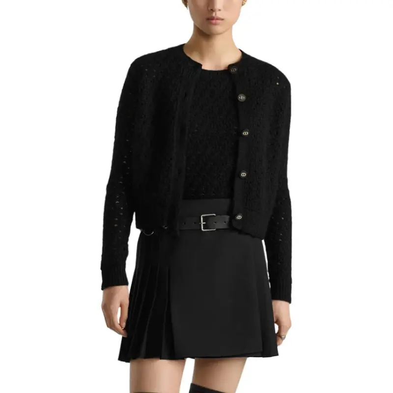 DIOR FW24 Casual Short Skirts Women's Black-3
