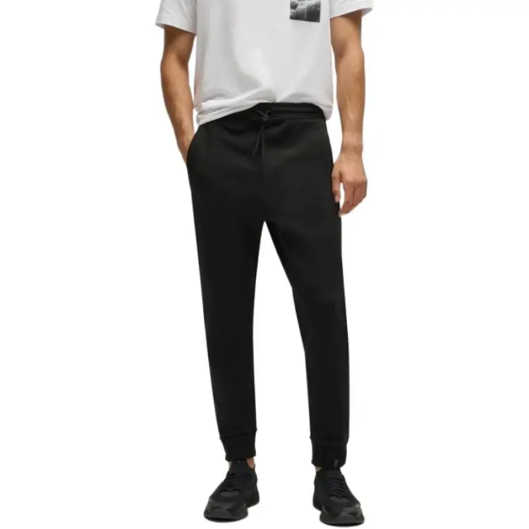 HUGO BOSS SS25 Knitted Sweatpants Men's Black-2