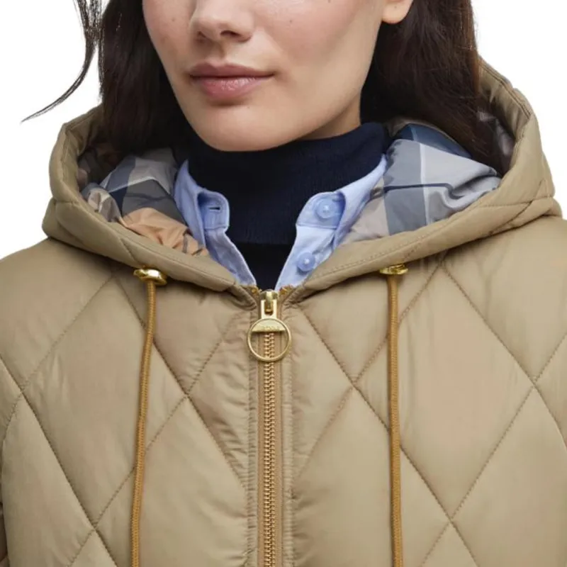 BARBOUR FW24 Puffer Jacket Women's Military Brown-7