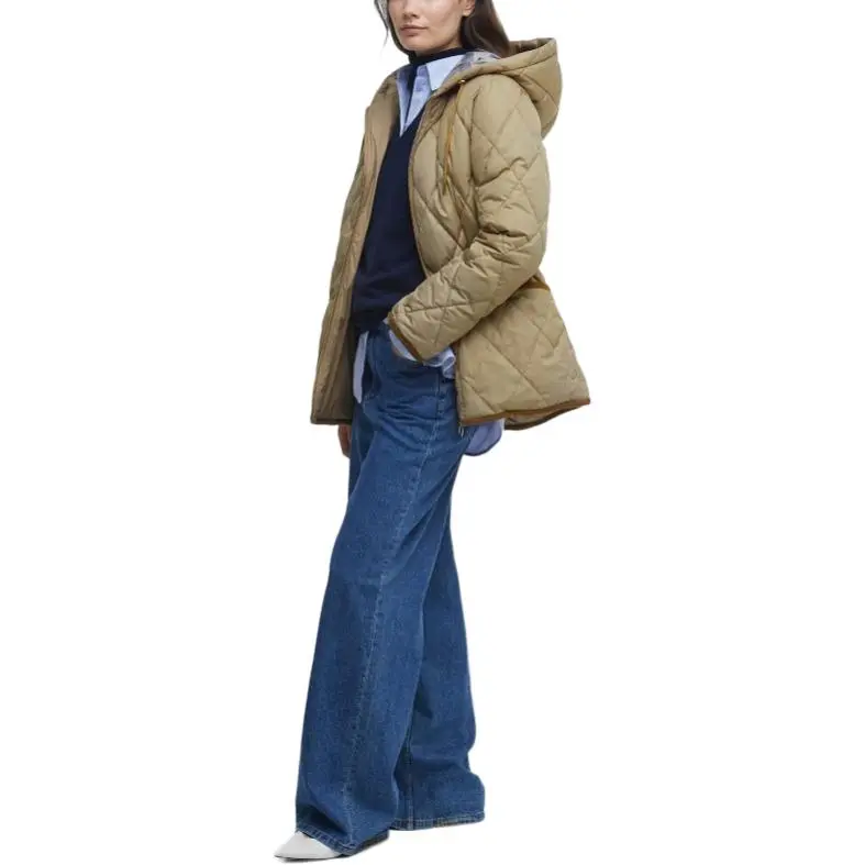 BARBOUR FW24 Puffer Jacket Women's Military Brown-1