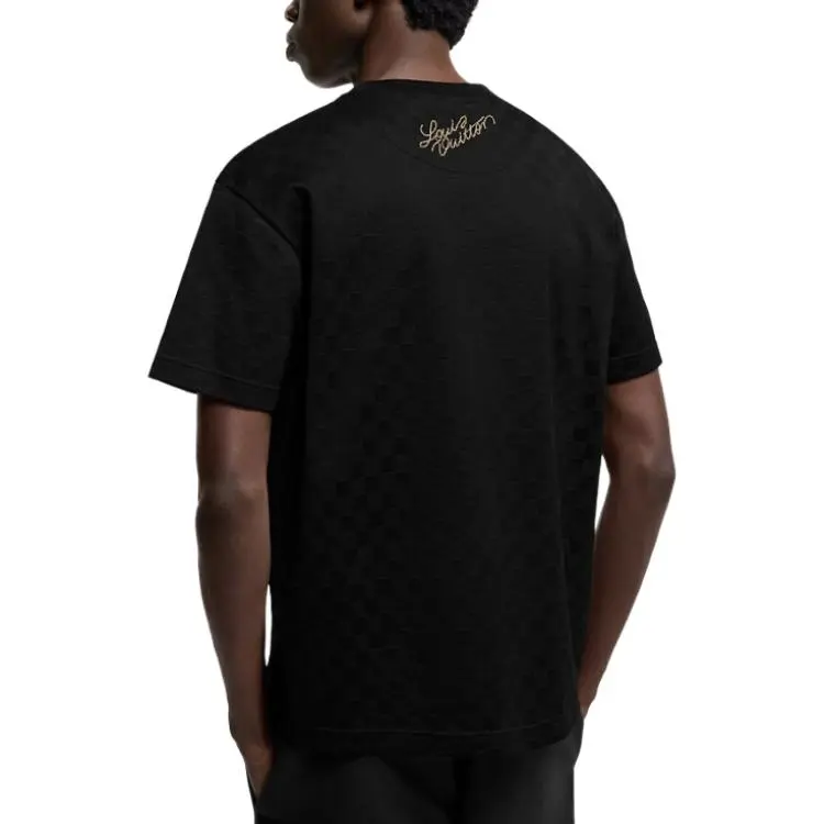 LOUIS VUITTON Signature Patch Cotton T Shirt-4
