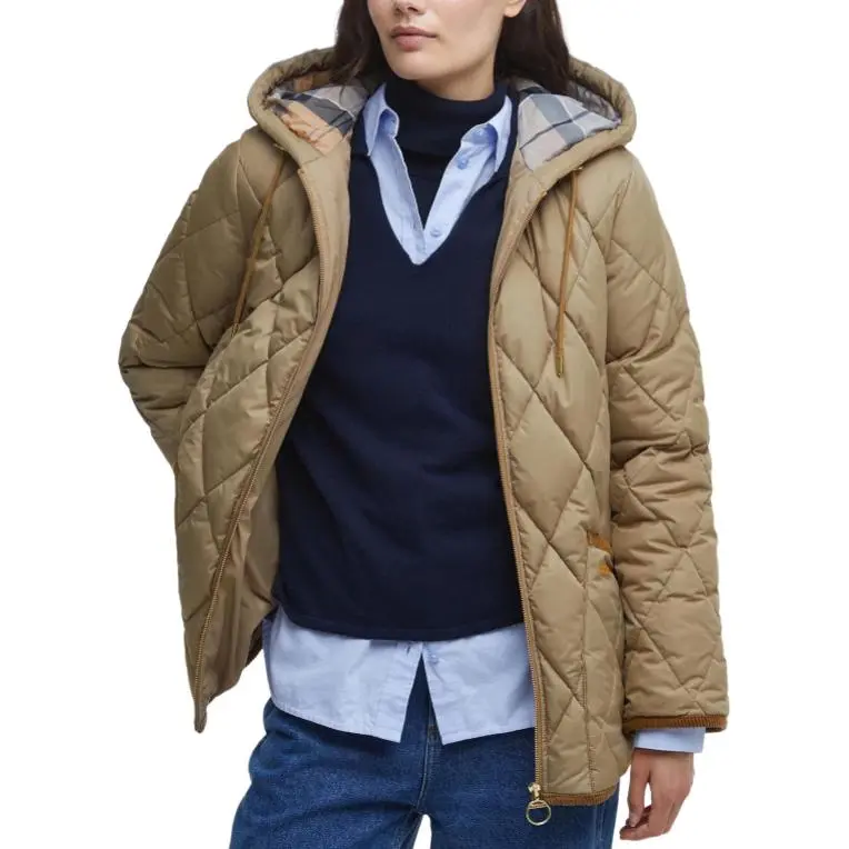 BARBOUR FW24 Puffer Jacket Women's Military Brown-2
