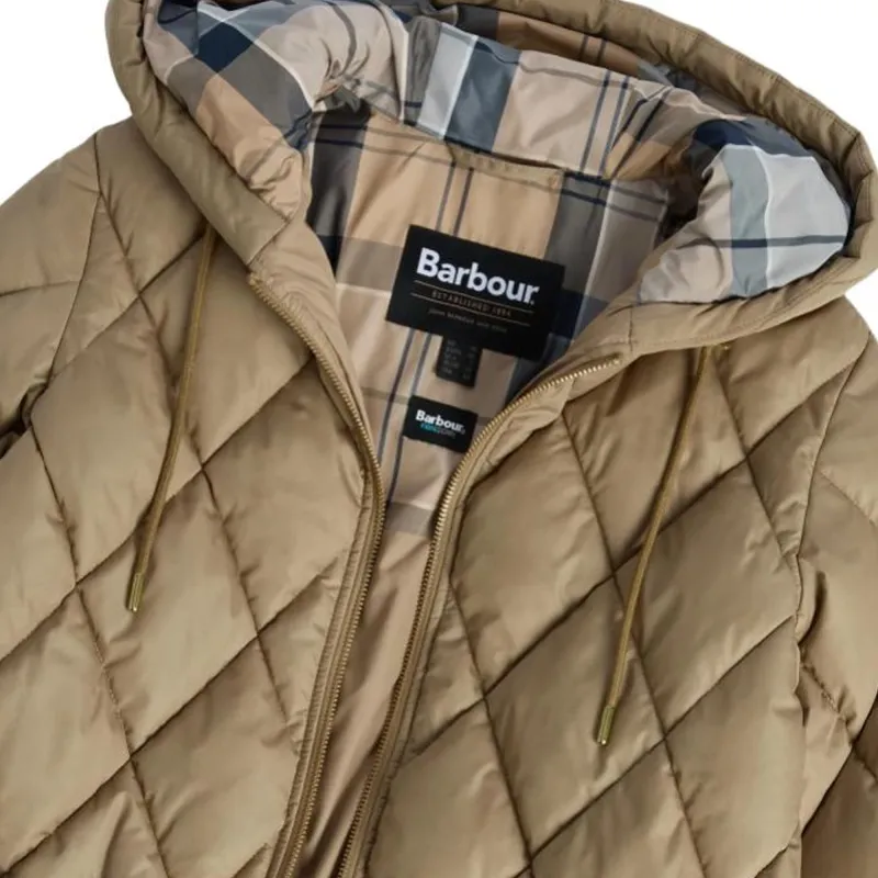 BARBOUR FW24 Puffer Jacket Women's Military Brown-5