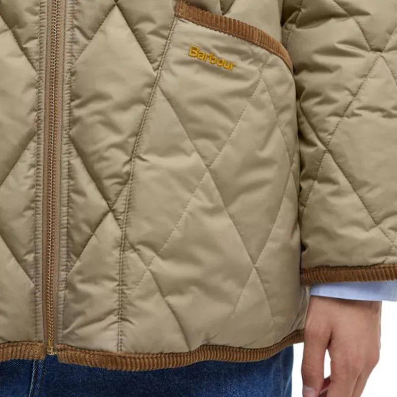 BARBOUR FW24 Puffer Jacket Women's Military Brown-6