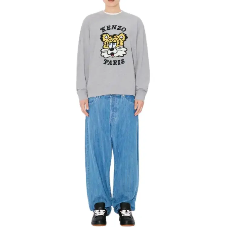KENZO Logo Embroidered Crewneck Sweatshirt-3