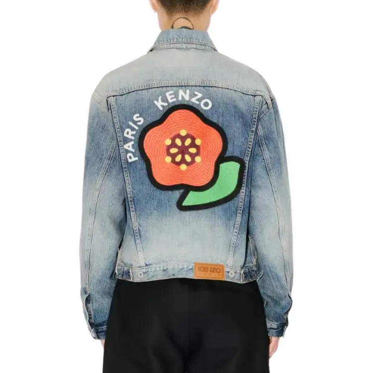 KENZO Pop Embroidered Trucker Jacket-4