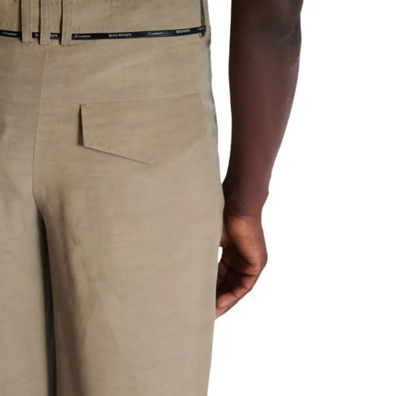 BALMAIN Pleated Trousers-7