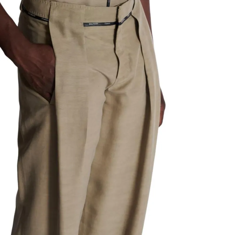 BALMAIN Pleated Trousers-6