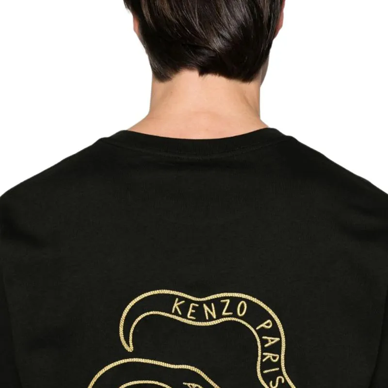 KENZO Logo embroidered T shirt-3