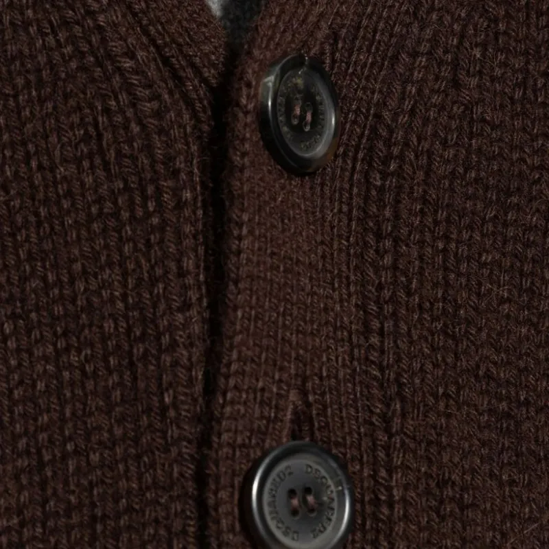 DSQUARED 2 Long Sleeved Button Up Cardigan-4