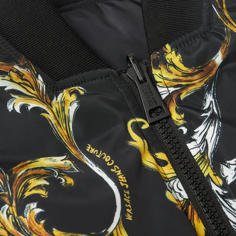 VERSACE Puffer Jacket Women's Black-4