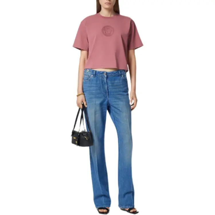 VERSACE Medusa Cropped T shirt-1