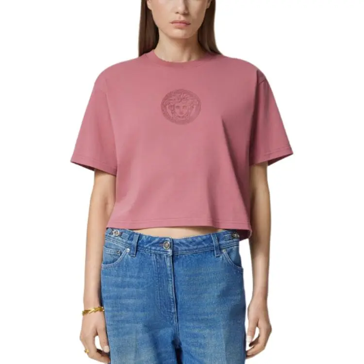 VERSACE Medusa Cropped T shirt-2