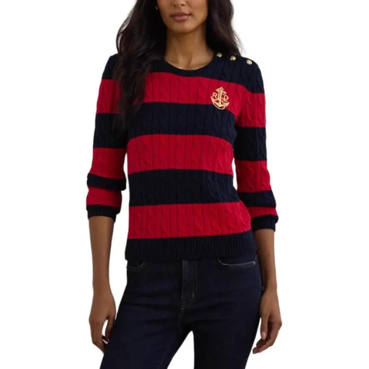 Polo Ralph Lauren SS25 Knitwear Women's Red Black-2