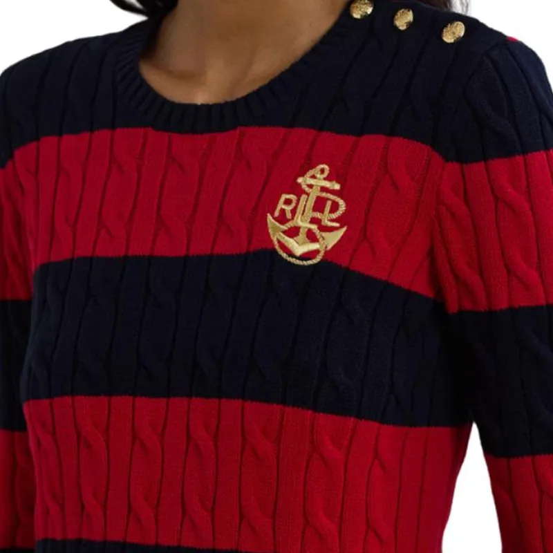 Polo Ralph Lauren SS25 Knitwear Women's Red Black-4