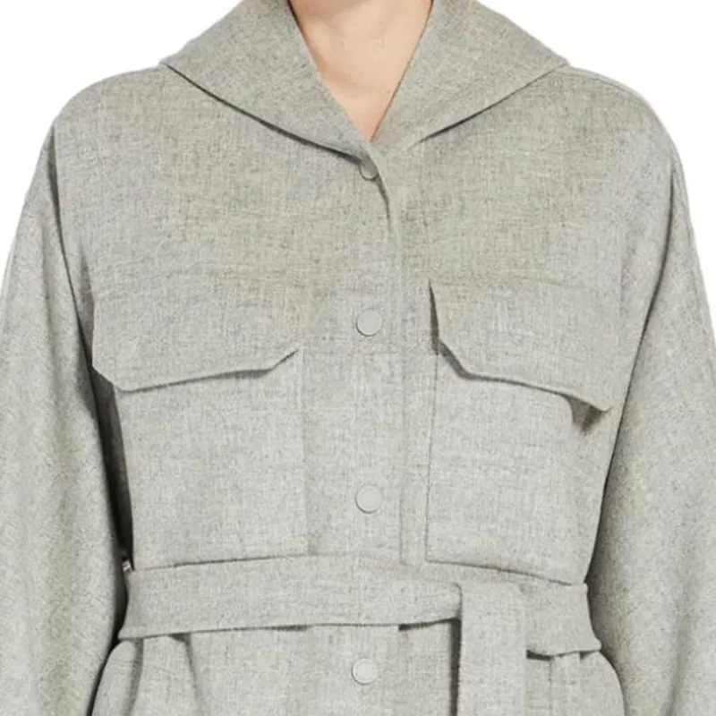 MaxMara SS25 Coat Women's Light Gray-3