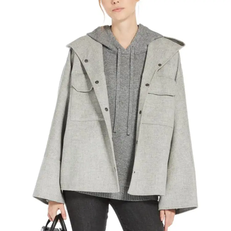 MaxMara SS25 Coat Women's Light Gray-1