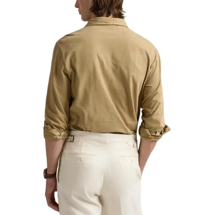 Polo Ralph Lauren SS25 Polo Shirt Men's Desert Khaki-3