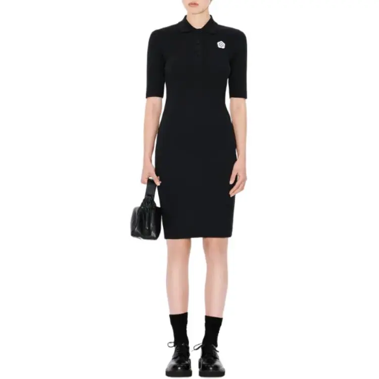 KENZO FW24 Short-Sleeved Dresses Women's Black-2