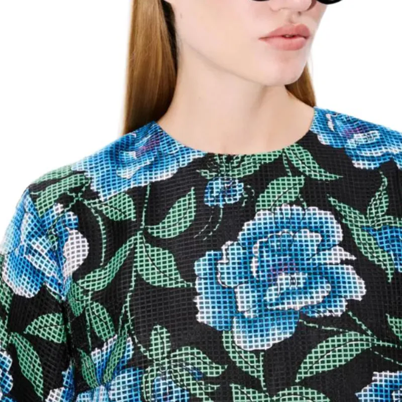 KENZO Peonies Floral Pattern T Shirt Dress-4