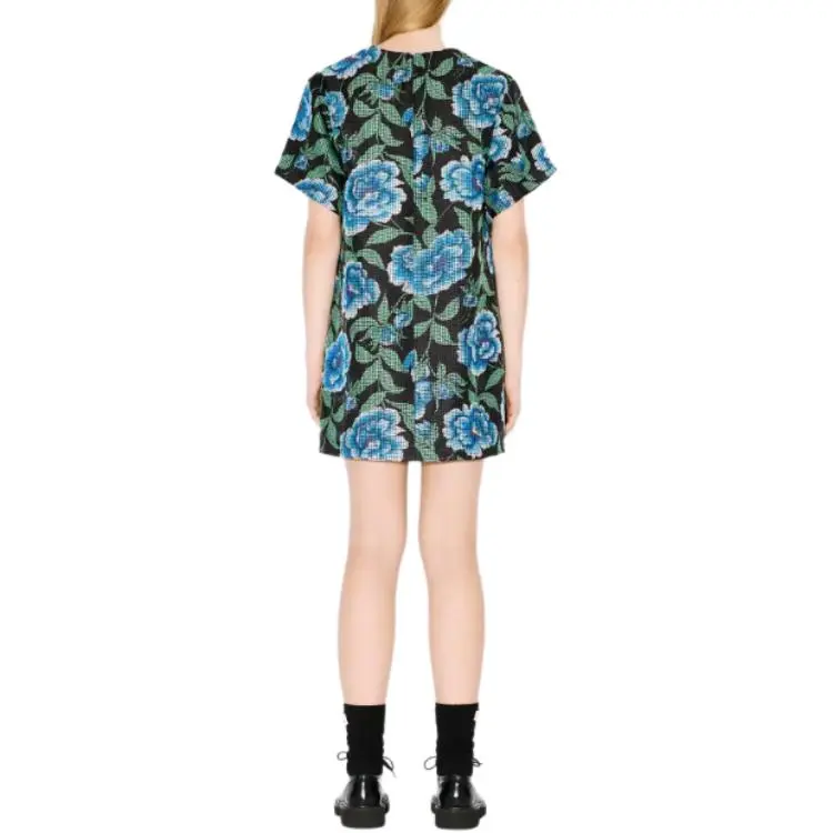 KENZO Peonies Floral Pattern T Shirt Dress-3