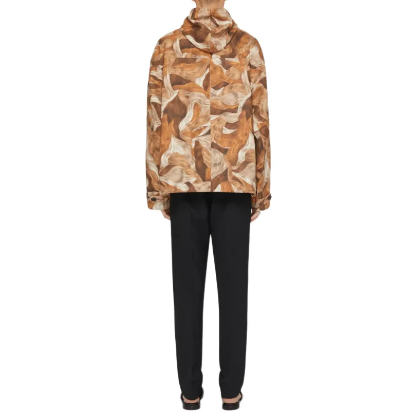 GIVENCHY Parka Coat Men's Beige Brown-2