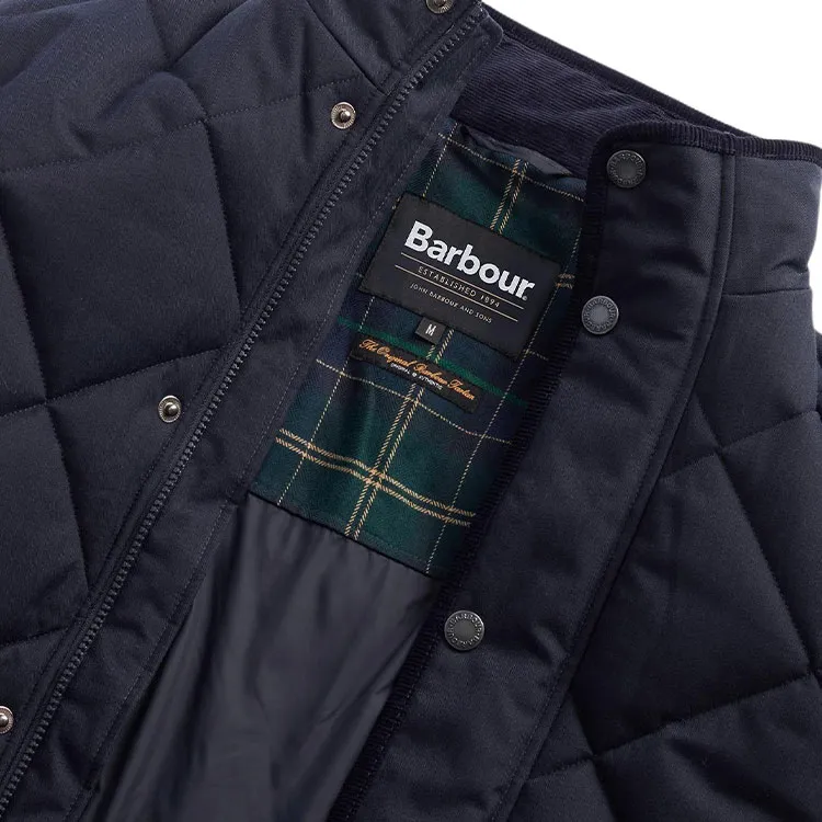 BARBOUR FW24 Puffer Jacket Men's Marine Blue-6