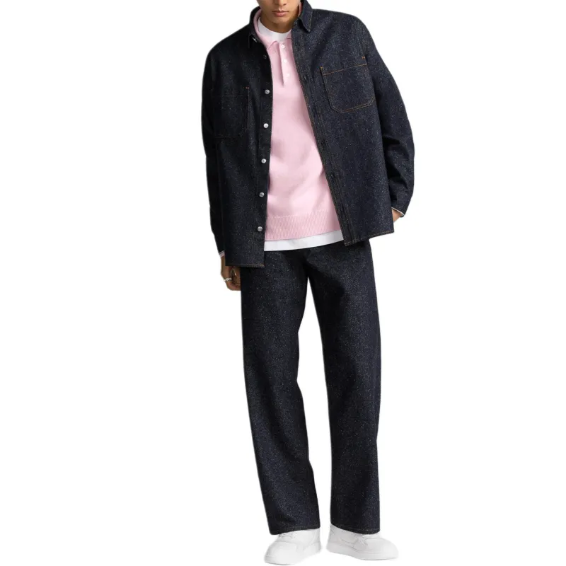 DIOR Denim Jacket Men's Marine Blue-4