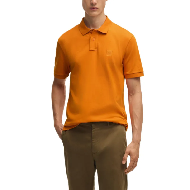 HUGO BOSS FW24 Polo Shirt Men's Light Orange-1