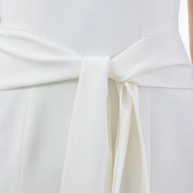 Givenchy Sleeveless Dresses Women's White-5
