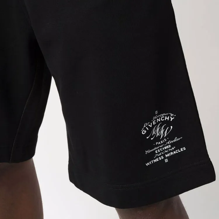 Givenchy Mmw Crest Logo Sweat Short-1