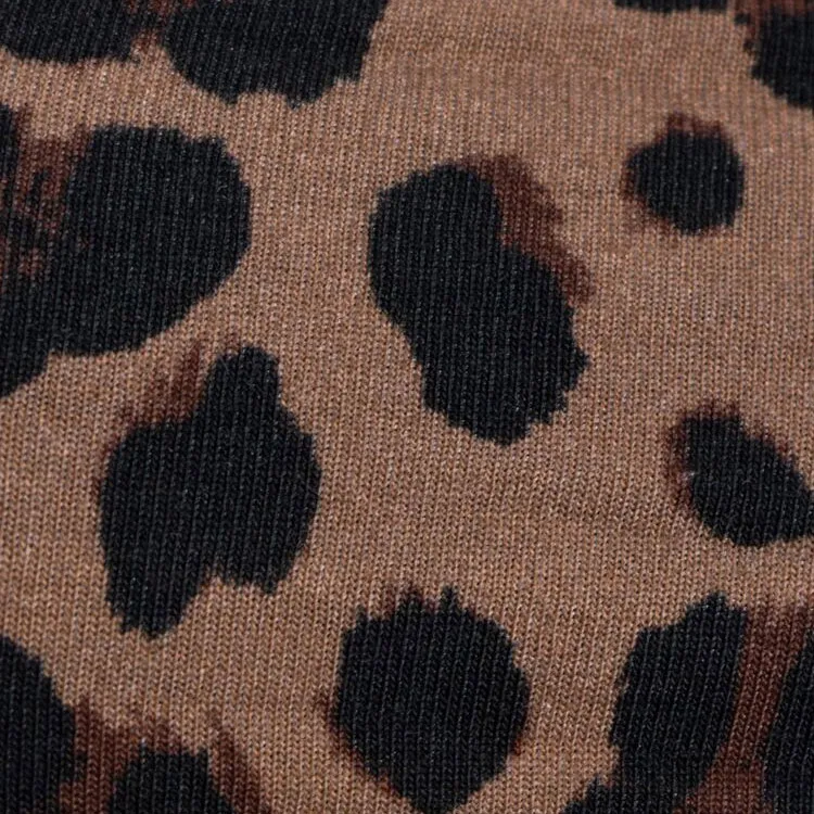 VERSACE Leopard-Printed V-Neck Swimsuit Top-2