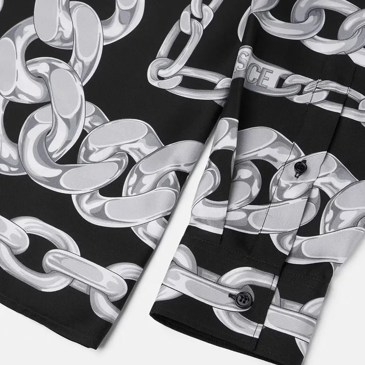 VERSACE Medusa Chains Shirt-3