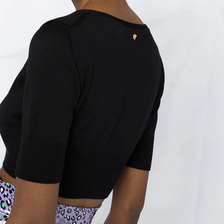VERSACE Slim Fit Knitwear Women's Black-1