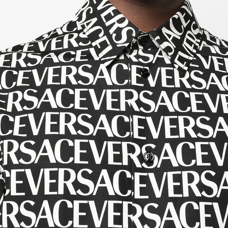 VERSACE Shirts Men Black-4