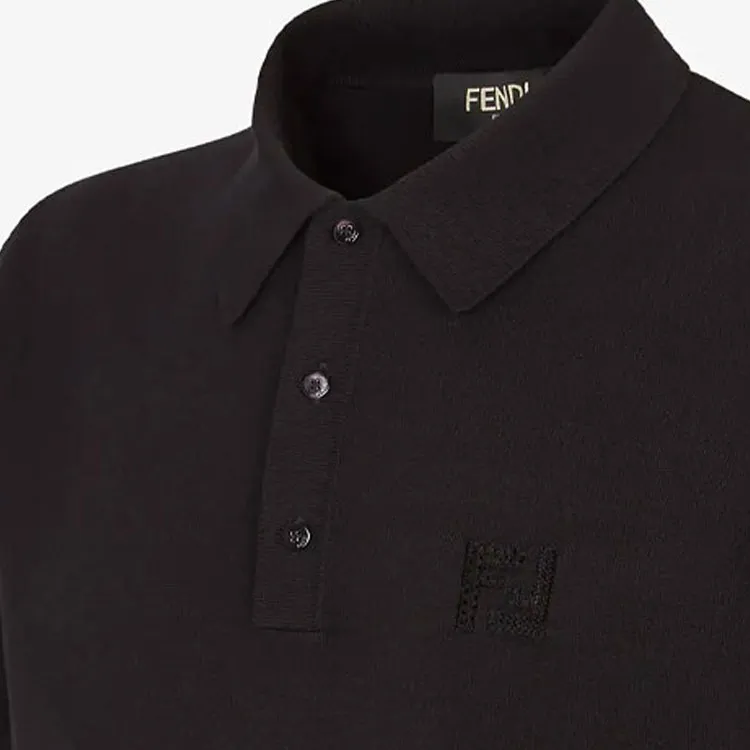 FENDI SS21 Polo Shirt Men's Black-2
