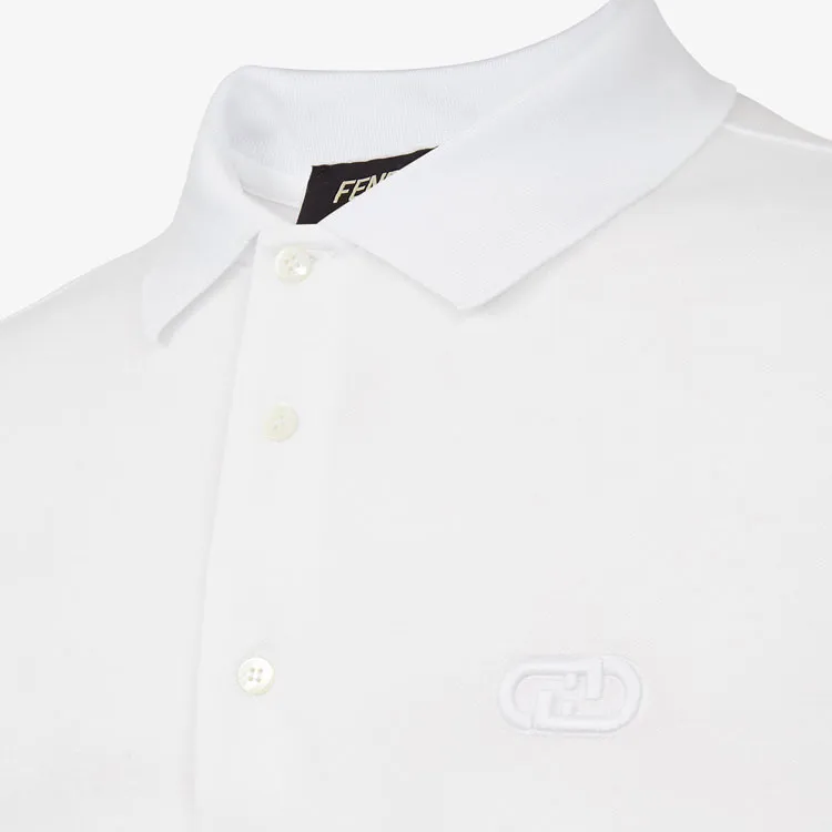 FENDI Polo Shirts Men White-2