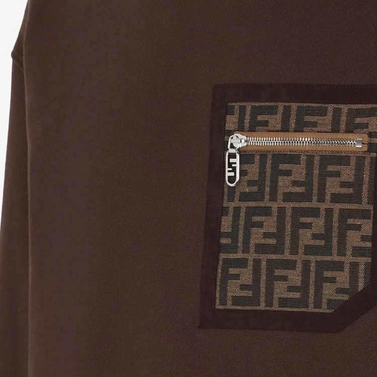 FENDI SS23 Sweatshirt Men's Brown-2
