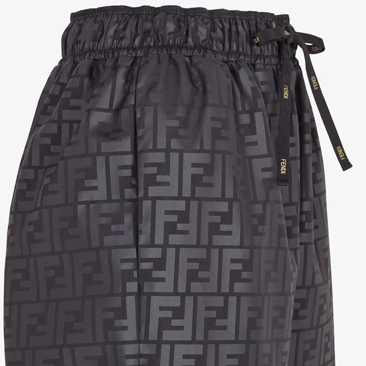 FENDI Knitted Sweatpants Women's Black-4
