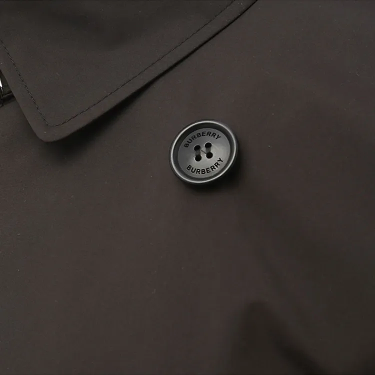 Burberry Trench Coats Men Black Gray Color-3