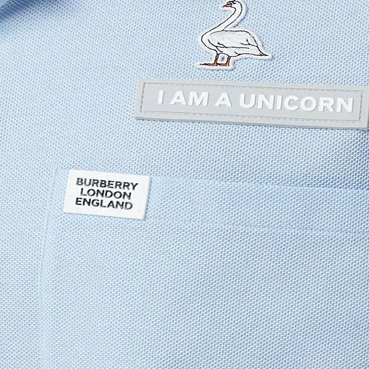 Burberry Polo Shirt Men's Light Blue-5