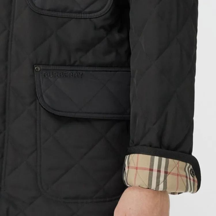 Burberry Puffer Jacket Men's Black-3