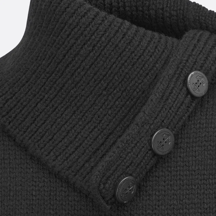 DIOR Stand Collar Sleeveless Sweater Sweater Women's Black-2